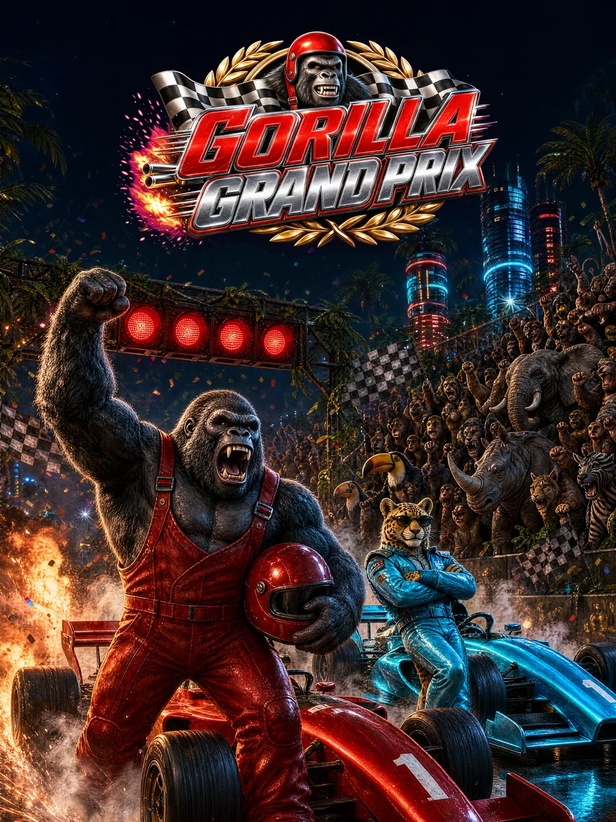 Gorilla Grand Prix – Lights Out cover art